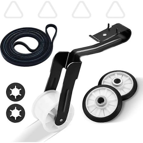 Reparaturset für Wäschetrockner 4392065, bestehend aus: Wäschetrocknerriemen 341241, Trommelrollensatz 349241T, Spannrolle 691366 – Teile für Modell WED4815EW1 (1/5)