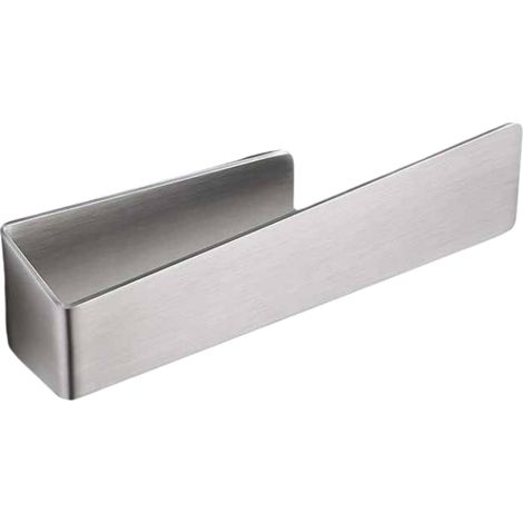 Porte-serviette Acier Inoxydable Sans Perçage - Fixation Adhésive - Pour Salle De Bain Cuisine Toilette - 1 Pièce (1/5)