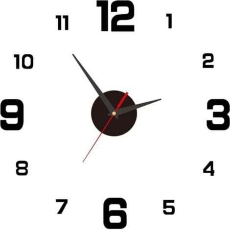 Orologio da parete fai-da-te da 40 cm, moderno orologio digitale da parete con movimento silenzioso, design 3D in acrilico, decorazione da parete per soggiorno e camera da letto (1/5)