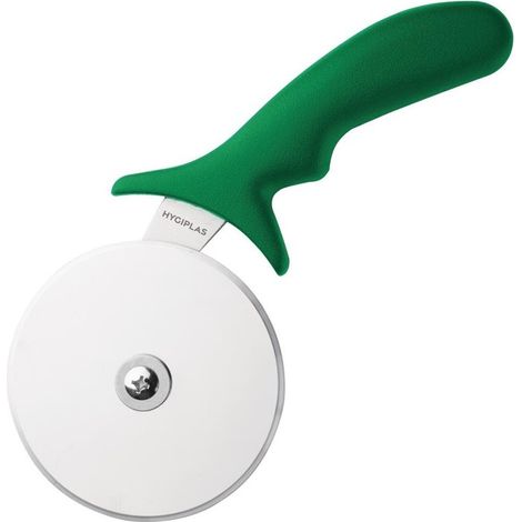 Roulette Pizza Professionnelle Verte 102 mm - Hygiplas (1/5)
