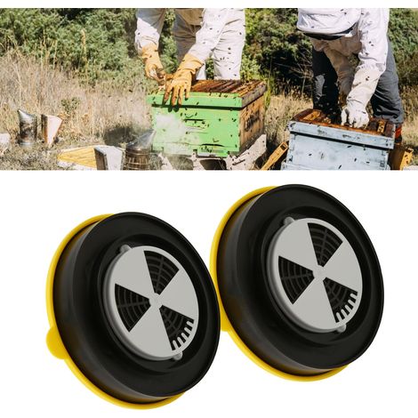 Évaporateur d'acide formique pour ruches - Évaporateur 2 pièces portable - ABS durable - Diamètre 11.5cm - 95g avec couverture ajustable (1/5)