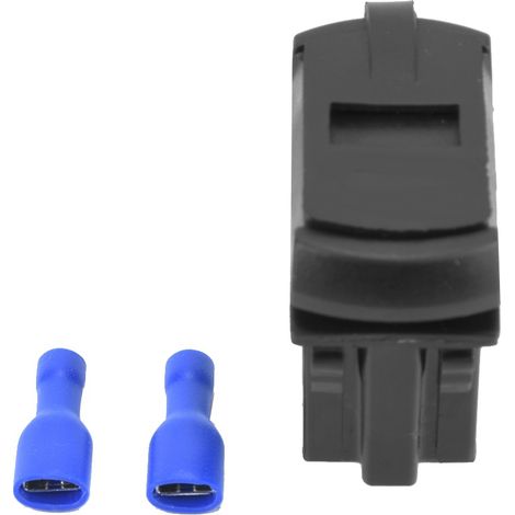 Chargeur USB double 12-24V 5V avec voltmètre LED pour moto, smartphone et tablette (1/5)