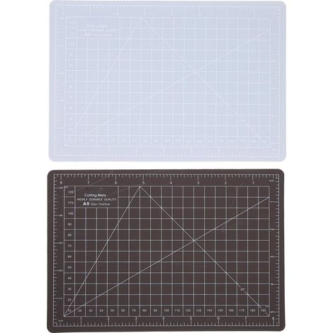 Lot de 2 tapis de découpe A5 en PVC, résistants et durables, pour couture et coupe de papier (1/5)