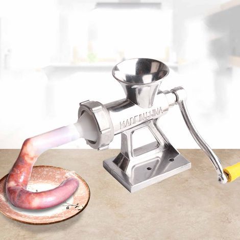 Hachoir à viande manuel pour cuisine, machine à broyer légumes et viande avec manivelle - 1 pièce (1/5)