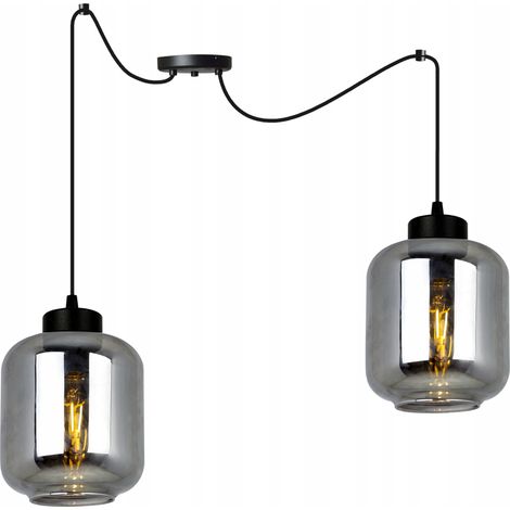 MODERNE ELEGANTE HÄNGELAMPE MIT GLASSCHIRM