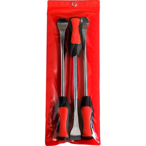 Kit de démonte-pneus en acier à installation rapide, 3 pièces, avec 2 protège-jantes bleus. (1/5)