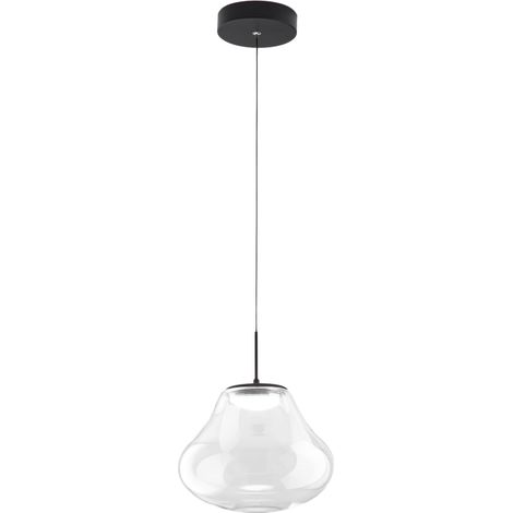 Suspension Deva Ø250 Mm Transparente, Led 14 W 1510 Lm, Intensité Variable, Structure En Métal Et Verre Borosilicate - Deva (1/3)