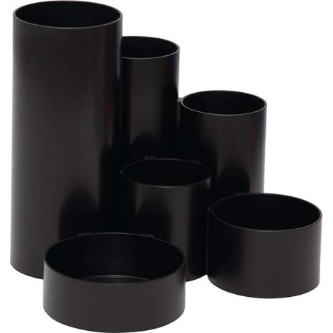 Organizzatore da scrivania MAULtubo nero sei scomparti