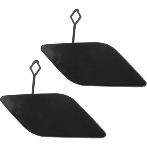 Due coperture nere per gancio di traino da paraurti anteriore per Mercedes-Benz Classe E W212, E300, E350, E400 e E500.