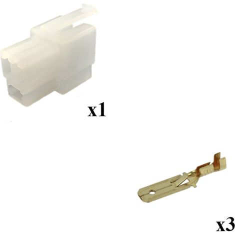 Kit Connettore Series 250 Faston 6 Femmina 3 Vie