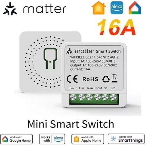 Tuya Mini Smart Switch Matter WiFi 16A (1/5)