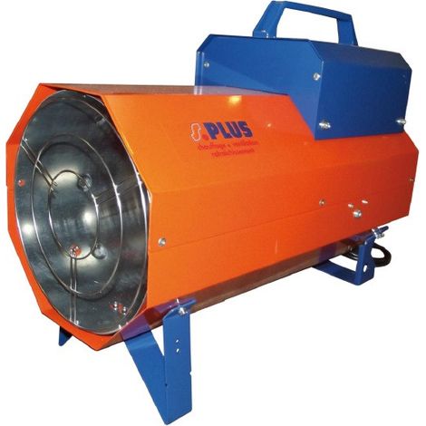 Générateur d'air chaud manuel Eco 30 m² – Chauffage au gaz – Puissance 30kW – Surface d'action 30 m² – Pour chantiers humides – S Plus (1/2)