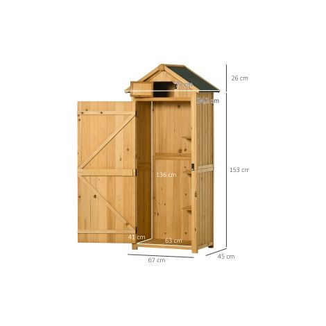 Abri de jardin en bois jaune et vert avec étagères, toit bitumé et fenêtre, pour jardin, terrasse et cour (1/5)