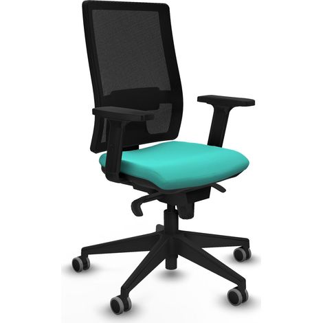 Sedia da ufficio piqueras y crespo modello ergonomico nero similpelle