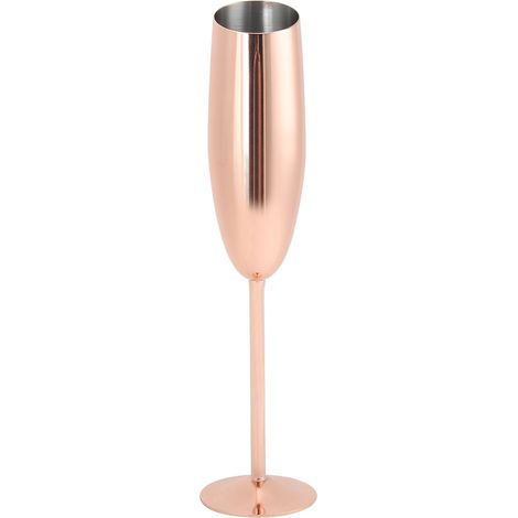 Verre à vin rouge en acier inoxydable 304, gobelet à Champagne pour Cocktail, fournitures de Bar, or Rose (1/5)