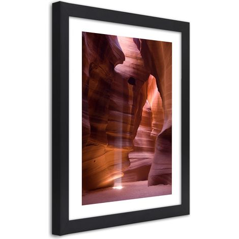 Quadro con cornice, L'alba in una grotta - 20x30 (1/5)