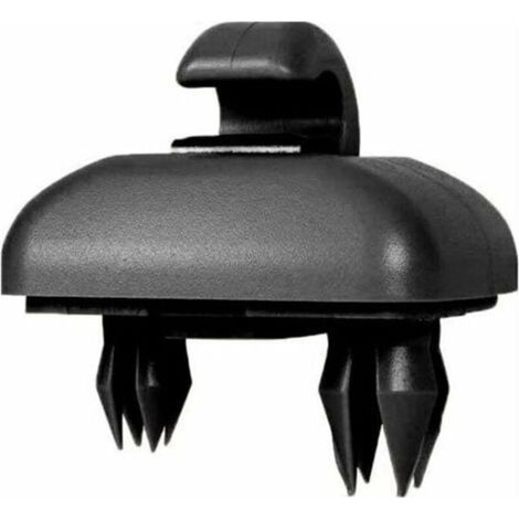 2er-Pack Auto-Sonnenblendhaken, kompatibel mit Audi A1 A3 A4 A5 Q3 Q5 (8E0 857 562) A7 B6 B7 B8 S4 S5, schwarz