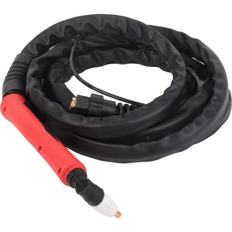 Torche plasma 4 m avec câble à tête en cuivre gainé de caoutchouc, ignifugée, pistolet de découpe plasma efficace (1/5)