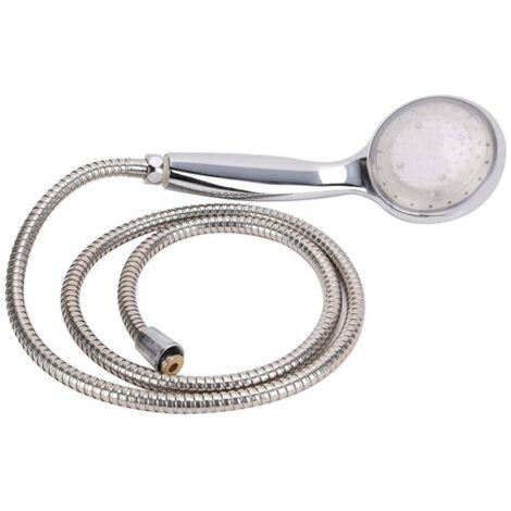 Douche lumineuse LED A6, lumière multicolore à changement automatique, alimentée par l'eau, sans piles, pour salle de bain, économie d'eau, installation facile