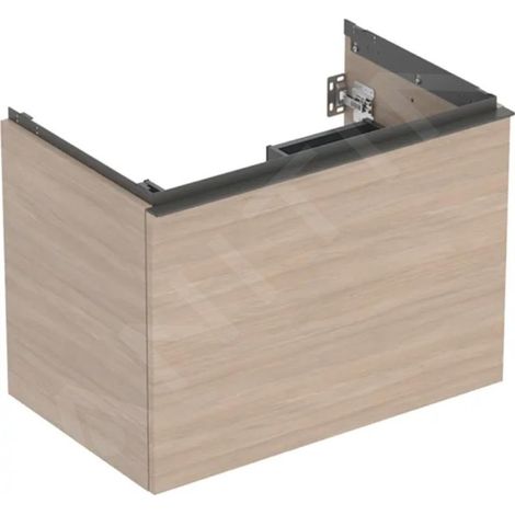 Geberit Acanto, armoire inférieure pour lavabos, 1 tiroir et 1 (1/2)