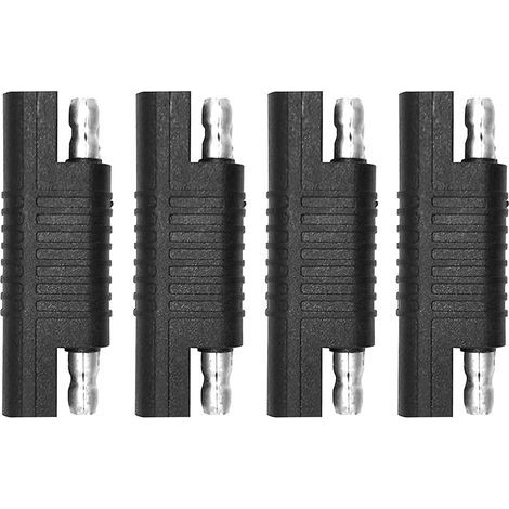 Connecteur inversé SAE, adaptateur de polarité inversée SAE, connecteur de câble d'extension à déconnexion rapide pour panneau solaire, chargeur de batterie, automobile. (4 pièces) (1/5)