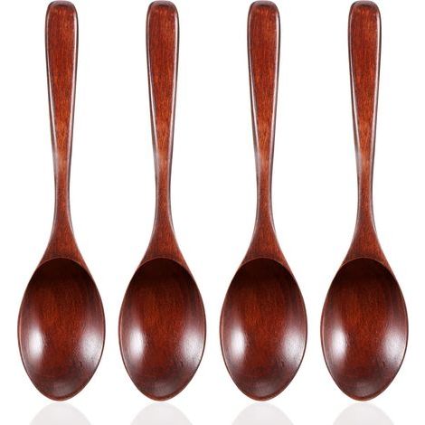 4er-Set Löffel, Nanmu-Holz, Natur, 18,9 cm, Küche, Dessert, Kaffee (1/5)