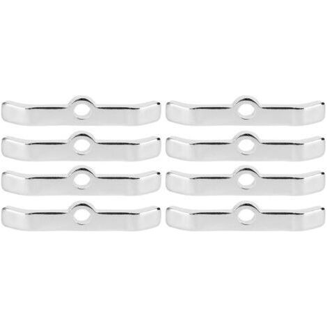Chrome-plated aluminum alloy valve cover spacers, fine finish, set of 8 for car engines (1/5)