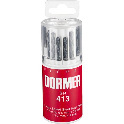 A191 No.413 Metric HSS Drill Set of 13 1.5-6.5 x 0.5mm (1/4)