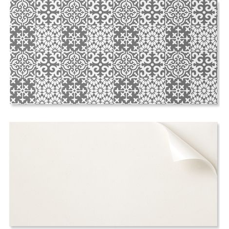 Azulejos autoadhesivos con gr谩ficos para el comedor. Dise帽os decorativos de PVC sobre azulejos de 10x40x20 cm.