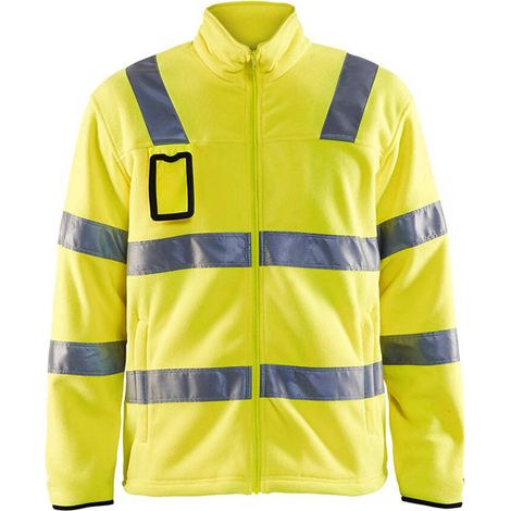 Giacca da lavoro in pile ad alta visibilità 4833 - Giallo fluorescente XS (1/4)