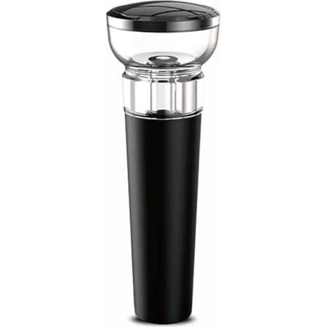 (1 bouchon) Bec verseur aérateur et pompe à vide pour bouchon de vin, carafe à vin avec aérateur pour une saveur améliorée et des bulles aromatiques sublimées. (1/5)
