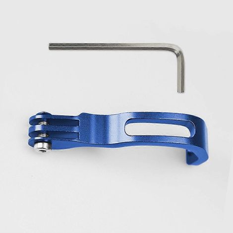 Support de lampe pour fourche avant de vélo pliant, rallonge de lampe de vélo en alliage d'aluminium argenté (1/5)