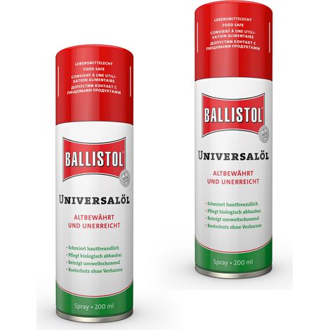 2x Ballistol Universalöl 200 ml Spray Mehrzwecköl Schmieröl Maschinenöl Pflegeöl (1/5)