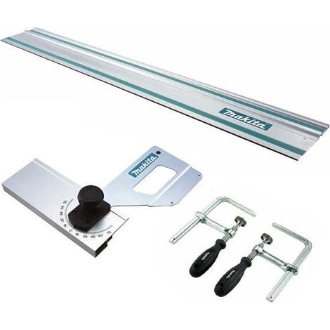 Makita Aluminum Plunge Saw Guide Rail 1.5m 1500mm 59"" +Pair Clamps + Bevel Guide (1/4)