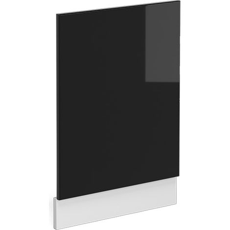 Panel frontal R-Line, Negro brillo intenso, 45 cm sin encimera, Vicco