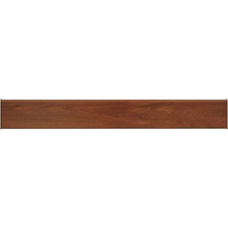 Appuis de fenêtre en bois brun, 100 x 15 x 4,5 cm, en PVC. (1/5)
