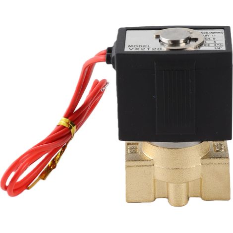 Électrovanne 2 voies à action directe normalement fermée G1/4", vanne magnétique 110V, pression 0-1,0 MPa (1/5)