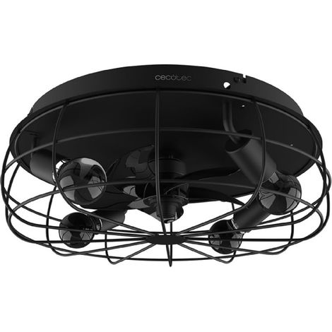 Cecotec Ventilador de techo con luz EnergySilence LampAero 600 Iron Design Cecotec