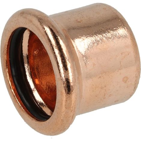 Raccord à sertir cuivre bouchon 15 mm contour M