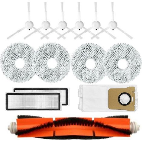 14-teiliger Hepa-Filter, Haupt-, Seitenbürste, Wischmopp, Staubbeutel (1/4)
