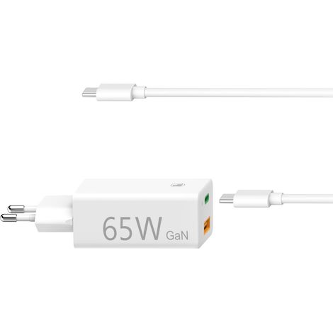 HAMA Notebook-Netzteil 200016 65W USB-C PD GaN (1/3)
