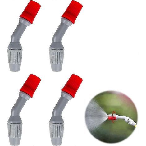 Replacement Fan Shape Nozzles for Durable 4-Piece Spray Nozzles Weedkiller Cone Spare Parts Garden Irrigation Spray Accessories (1/4)