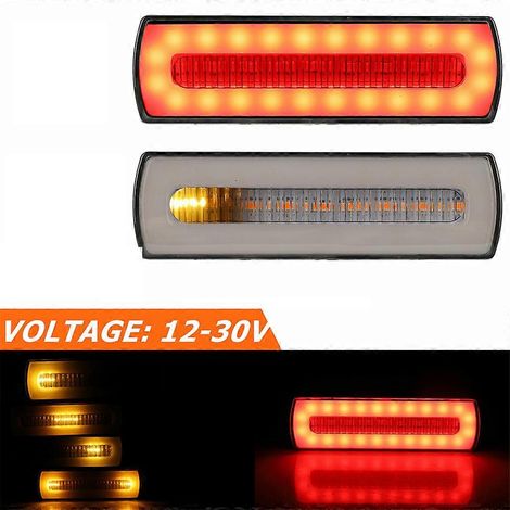1 feu arrière de camion/camping-car/camion avec 40 LED, clignotant, feu stop et clignotants intégrés, pour voiture, camping-car ou remorque. (1/5)