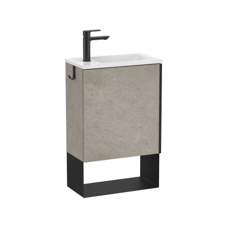 CONJUNTO MUEBLE + LAVABO MINI PRO 450X250 GRIS CEMENTO