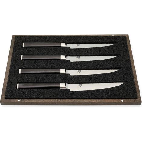 Kai Shun Classic Set de 4 Couteaux à Steak en Acier Damassé (1/4)