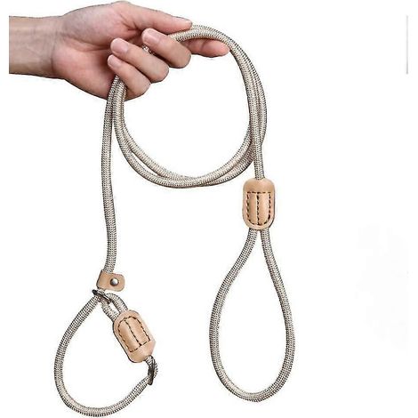 Laisse pour chien Shxx d'environ 1,7 m (5,5 pieds), résistante, avec poignée confortable, en nylon durable et collier inclus. Convient aux chiens de toutes tailles (grands, moyens et petits). (1/5)