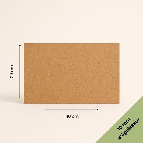 Plaque MDF brute 20x140 cm (200x1400 mm) - Épaisseur 10 mm - Découpe bois rectangulaire pour bricolage, déco, maquette, DIY (1/5)