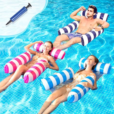 Adult Swimming Pool Buoy Mattress Inflatable Pool Games Pool Hammock Inflatable Pool Chair Pool Float Pool Fries Pool Accessory Pool Adult for Beach Holiday Party (1/5)