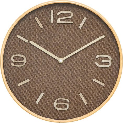 Orologio ellis marrone tonka d30cm - Atmosphera créateur d'intérieur (1/4)