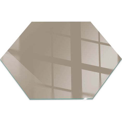 Plaque décorative imprimée sous cheminée et poêle indépendant Protection Thermique Couleur Marron h40 cm (1/5)